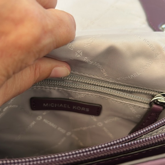 Michael Kors Purple Quilted Shoulder with Chain Strap Bag - Picture 7 of 10